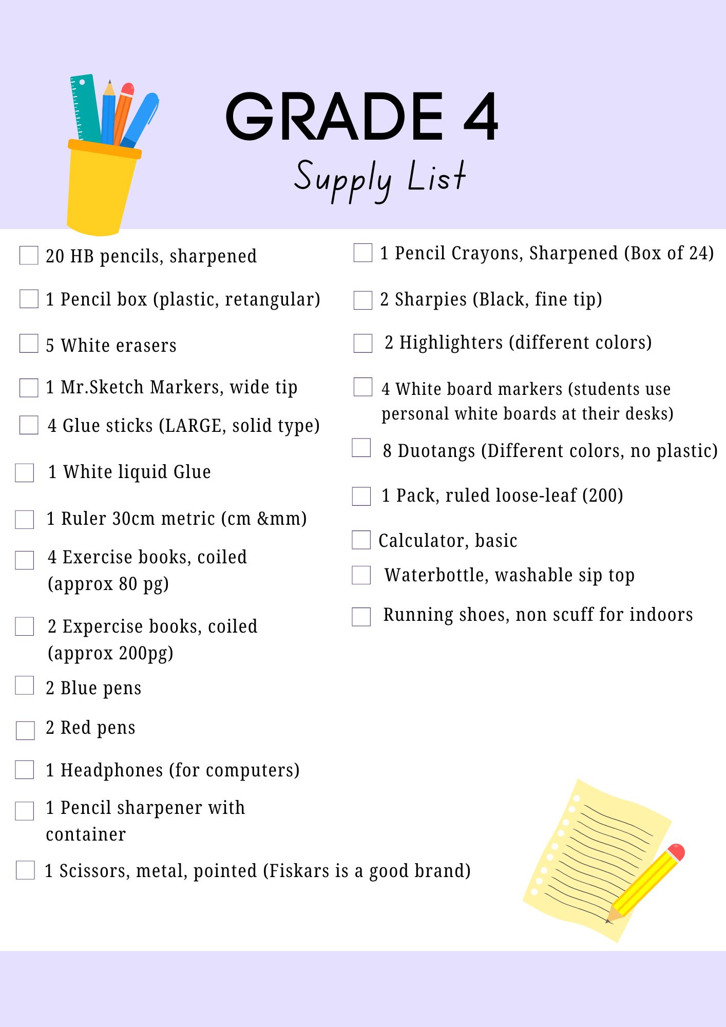 Teacher's Supply List (3)